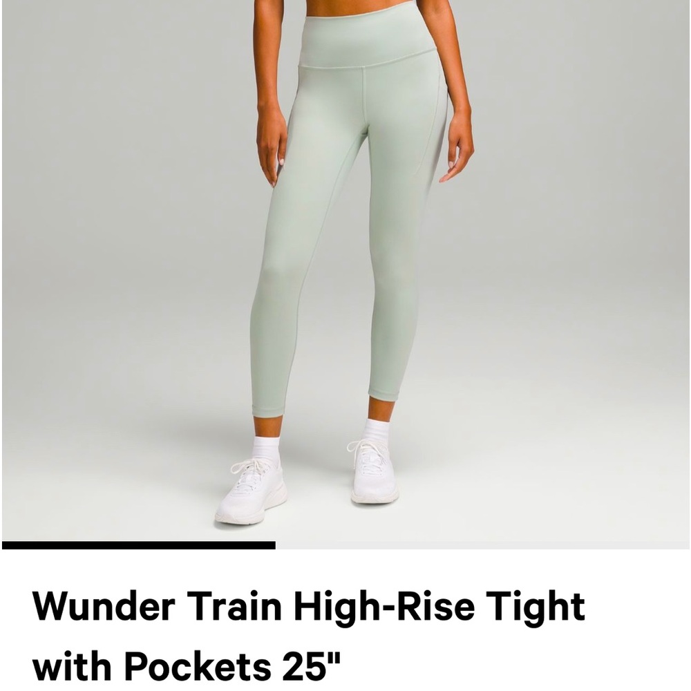 Lululemon Wunder Train High-Rise Tight Leggings with Pockets 25” size 6